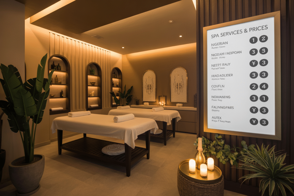 spa prices in lagos